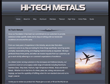 Tablet Screenshot of hitechmetals.net